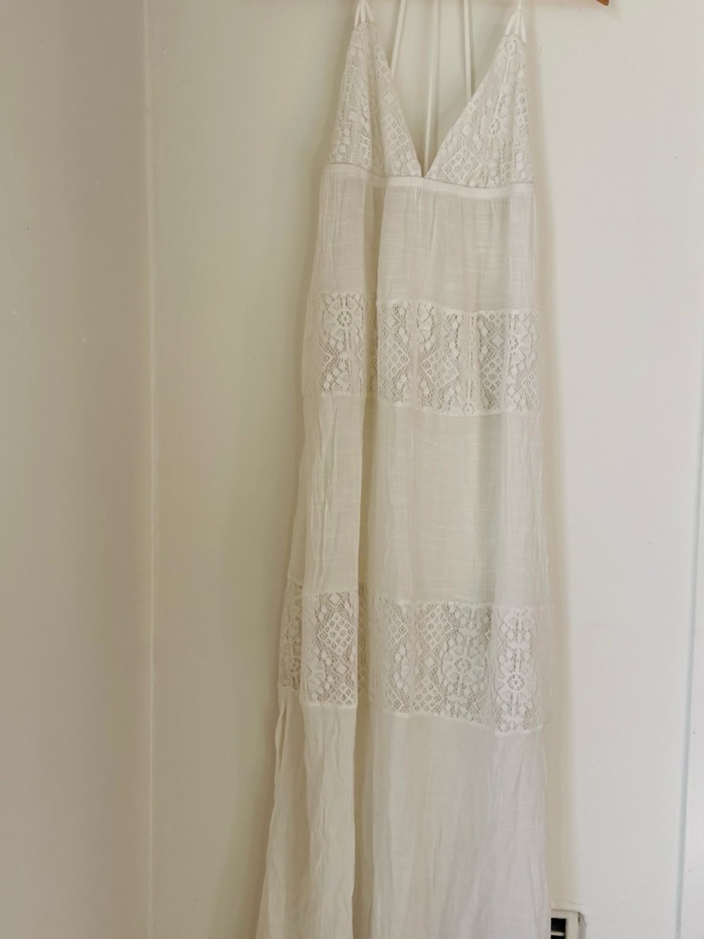 Xhilaration Bohemian white beach coverup